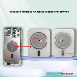 10Pcs Wireless Charging Magnet Module For iPhone 17 Pro Air 12 13 Mini 14 15 Plus 16 Pro Max Back Housing Magnetic Metal Ring