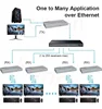 Extensor KVM HDMI de 200M, transmisor Ethernet por interruptor de red, compatible con teclado de ratón, sobre IP/TCP CAT5e/6 1080P 4