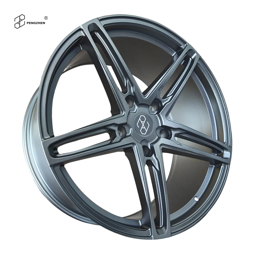 For  One-piece 5 Star Spoke Matte Gun Metal Gray Finishing 22 Inch  Forged Wheels for Lexus LX