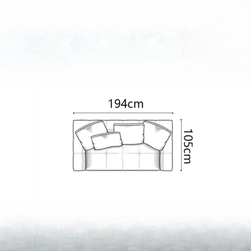 Italian minimalist high-end cotton and linen combination Blaze sofa brand fabric