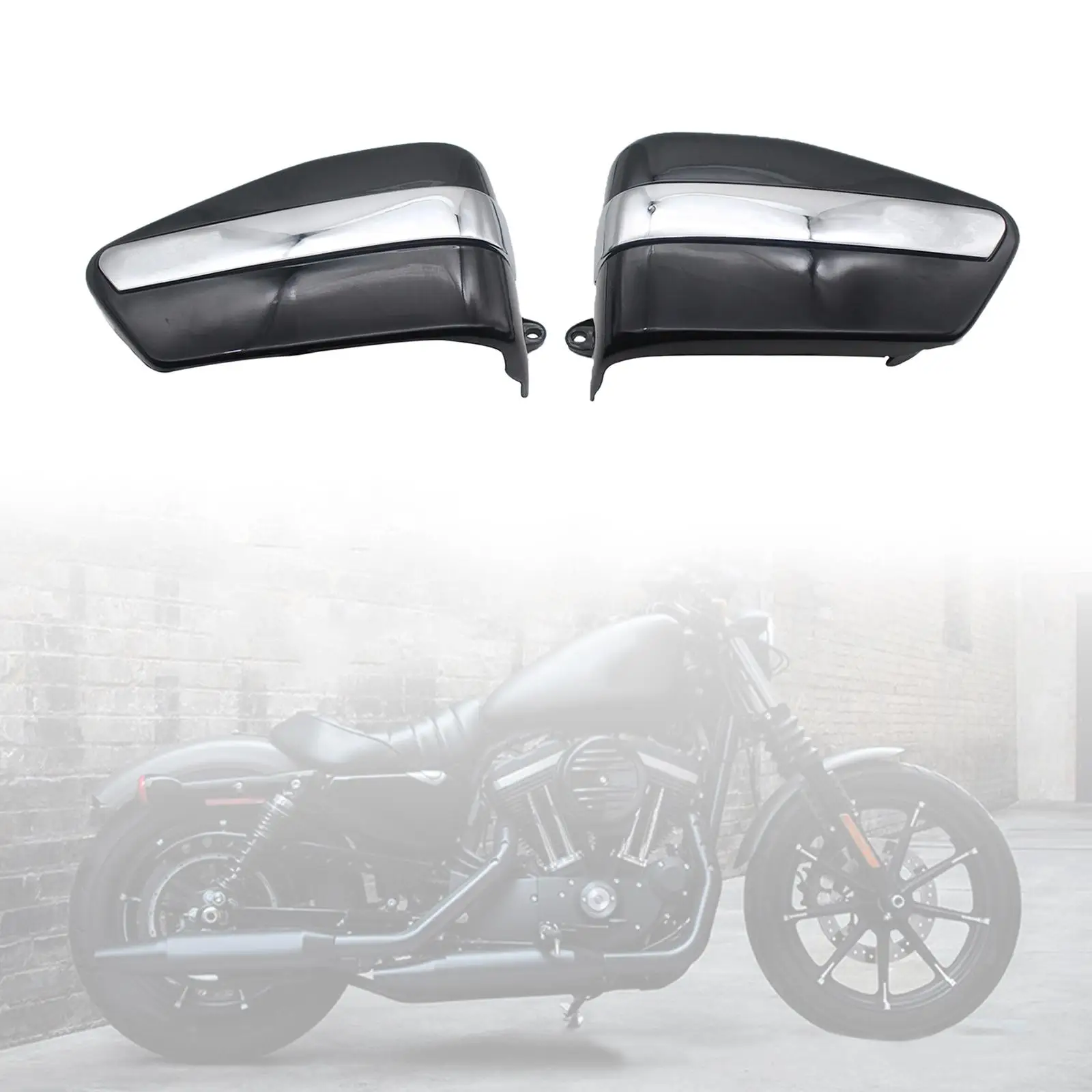 2Pcs Left & Right Motorcycle Battery Covers Two Sides Fairing Replacement Fit for Honda CMX250 CA250 1995-2002 2003-2005