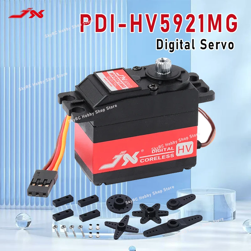 

Цифровой сервопривод JX Servo PDI-HV5921MG - крутящий момент 20 кг, 0,123 с/60 об/мин ° 8,4 В, водонепроницаемый, с металлическим редуктором
