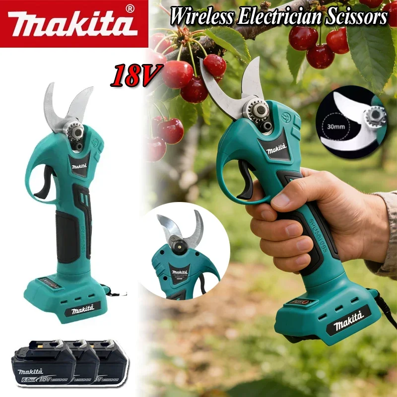 

Профессиональные беспроводные электрические ножницы-секаторы Makita для обрезки, беспроводные дрели-инструменты, садовый секатор для аккумулятора 18В
