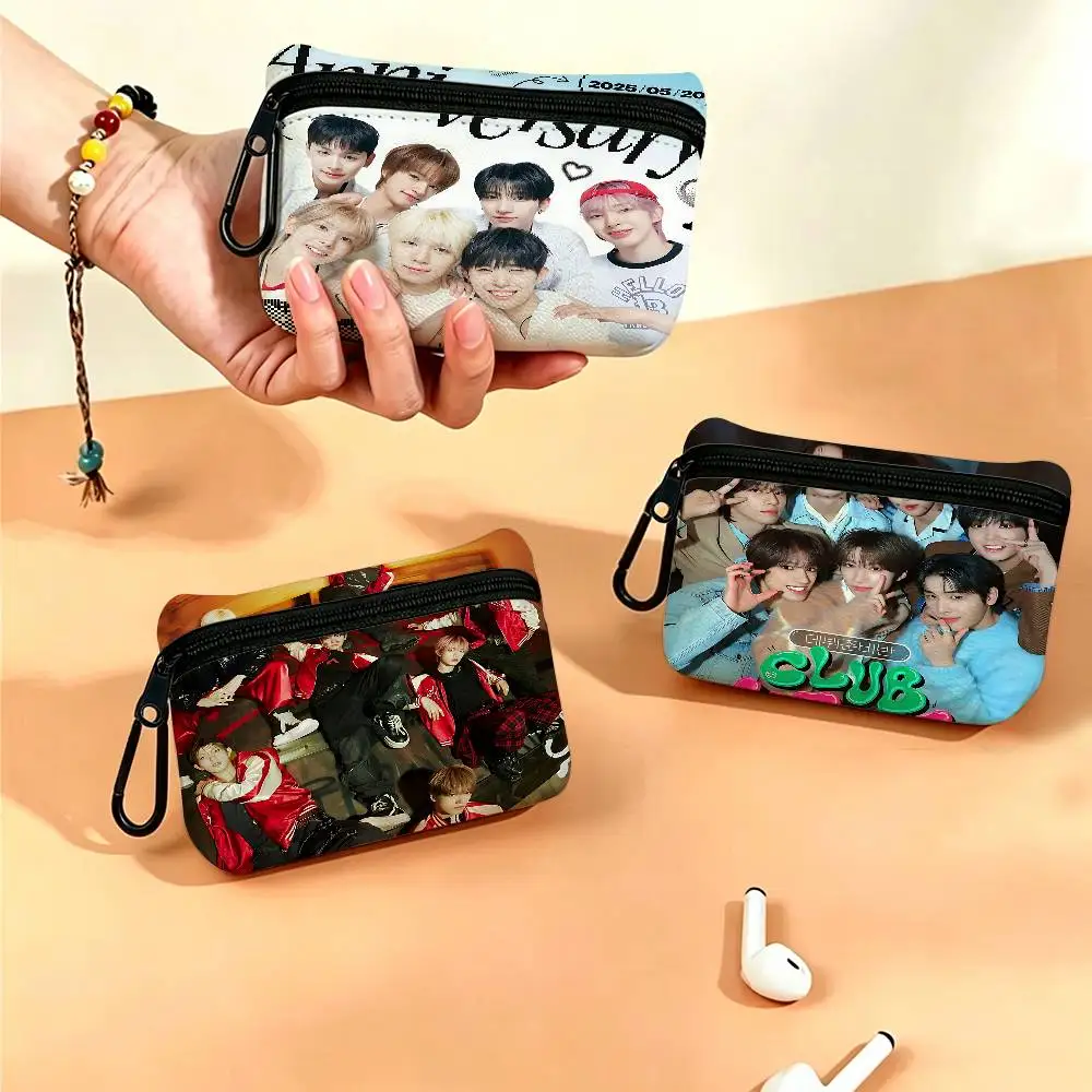 Boy Group N-NEXZ Daily Carry Oxford Fabric Small Coin Purse Multi-use Storage Pouch For Keys Cards Coins