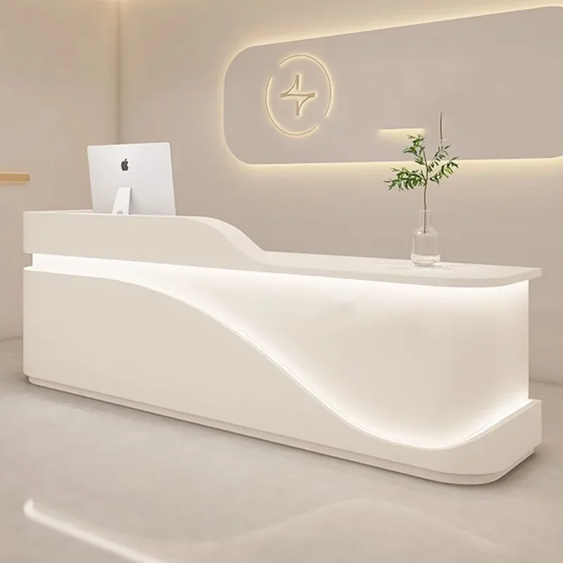 

Cash Register Modern Office Reception Desk Podium White Shop Mobile Checkout Cash Counter Pulpitos Retail Bureau Shop Furniture