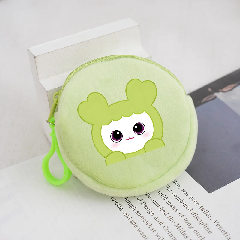 New TWICE Coin Purse Kpop Girl Group Print Mini Wallet Keychain Zipper Purse Cute Cartoon Round Money Bag Cute Small Purse Gift - view 3