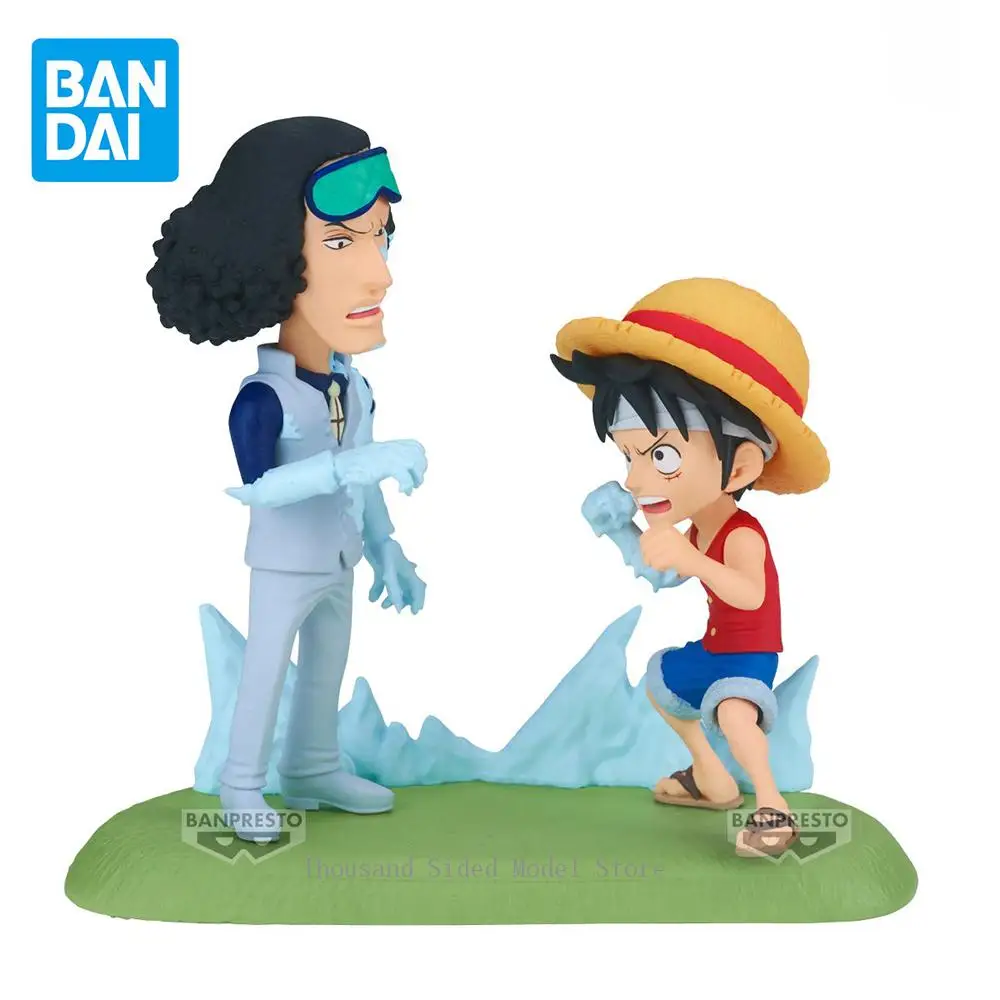 

In Stock Original Banpresto WCF One Piece Monkey D. Luffy Aokiji Action Figure PVC Model Collectible Toys 9Cm Anime Decoration