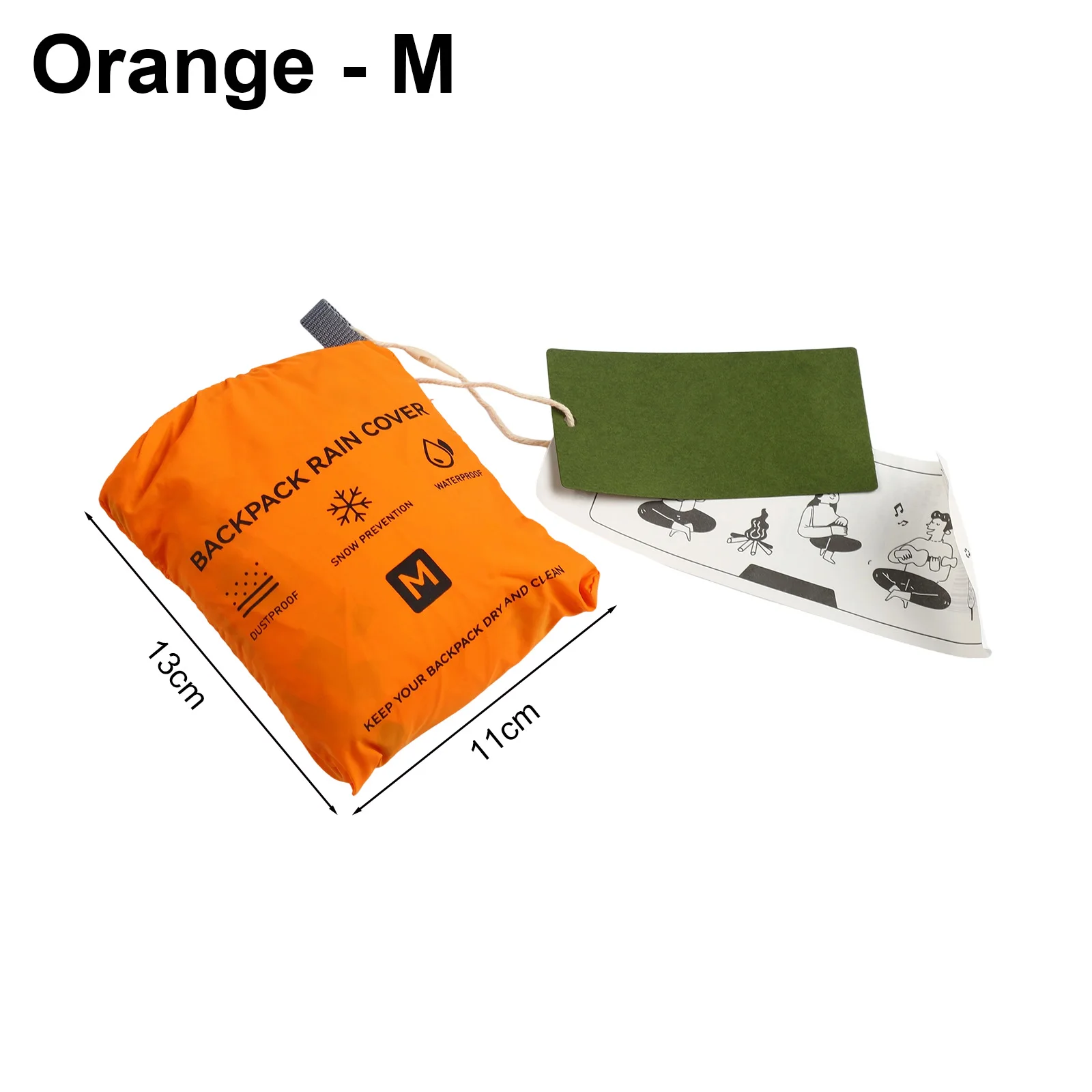 Dust Cover Approx 16x12x4cm Backpack Rain Cover Small Travel Storage Easy To Install Elastic Bag Edge Camping Activities