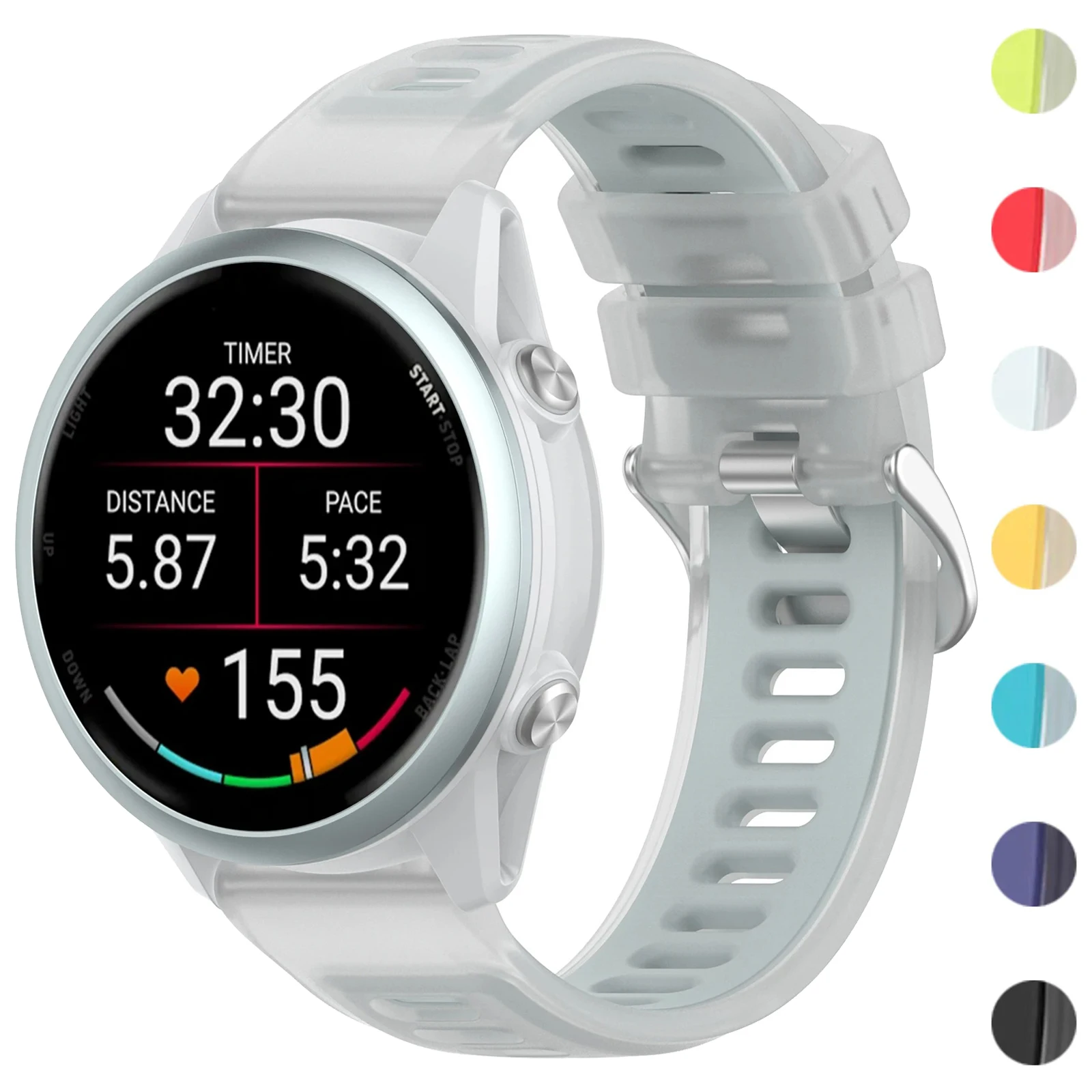 20mm 22mm Watch Strap For Amazfit Bip Max 6 5/Active 3 2 Max/GTR 4 3 2 Silicone band for Amazfit Balance 3 2/GTS 4 mini Bracelet