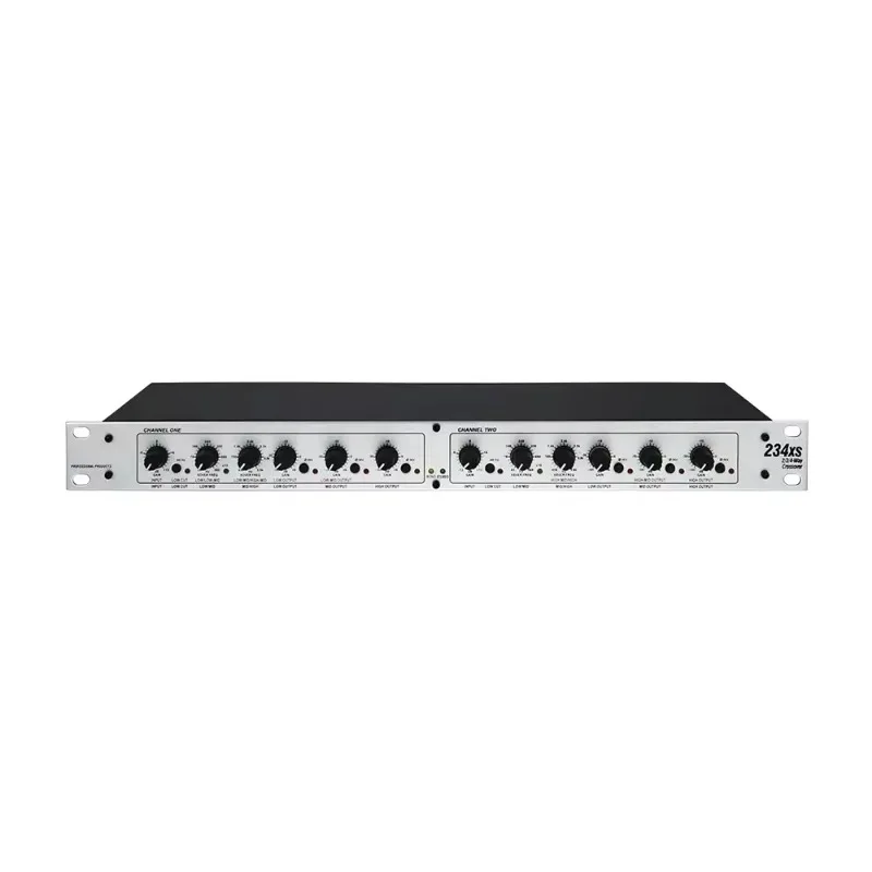 Electronic crossover professional audio peripherals stereo 2/3 way mono 4-channel crossover