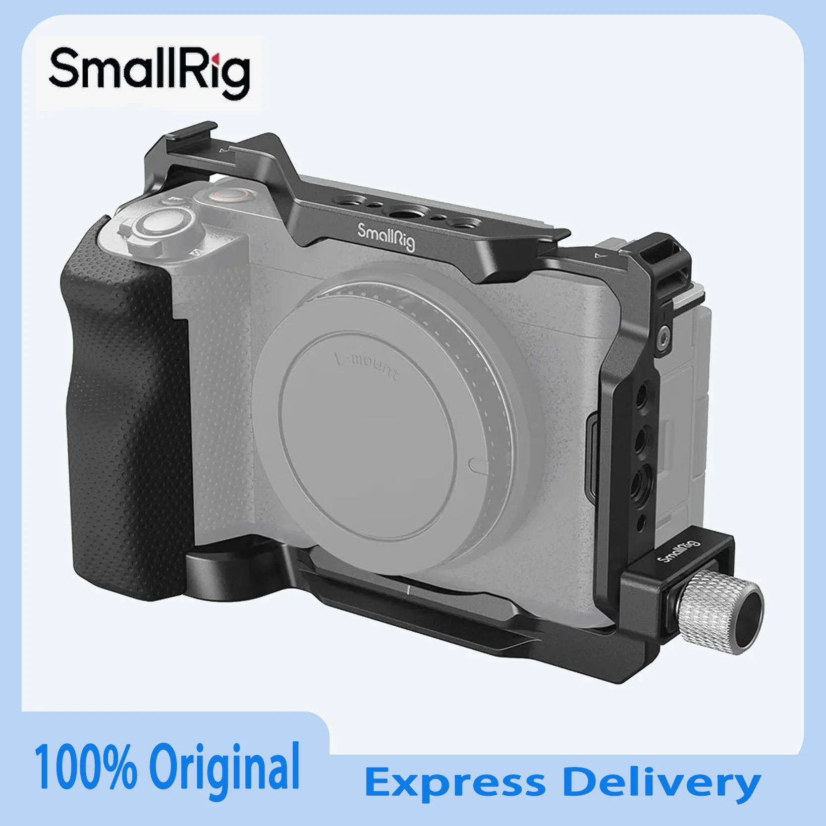 

Оригинальный комплект клетки SmallRig ZV-E1, полный комплект клетки для камеры Sony ZV-E1, встроенный быстросъемный комплект с силиконовой ручкой и зажимом для кабеля
