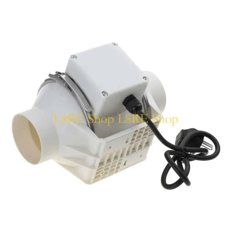 L8RE Quiet 3/4Inch Duct Fan High Efficiency Inline Fan Mixed Ventilation System Exhaust Fan for Kitchen Ventilator