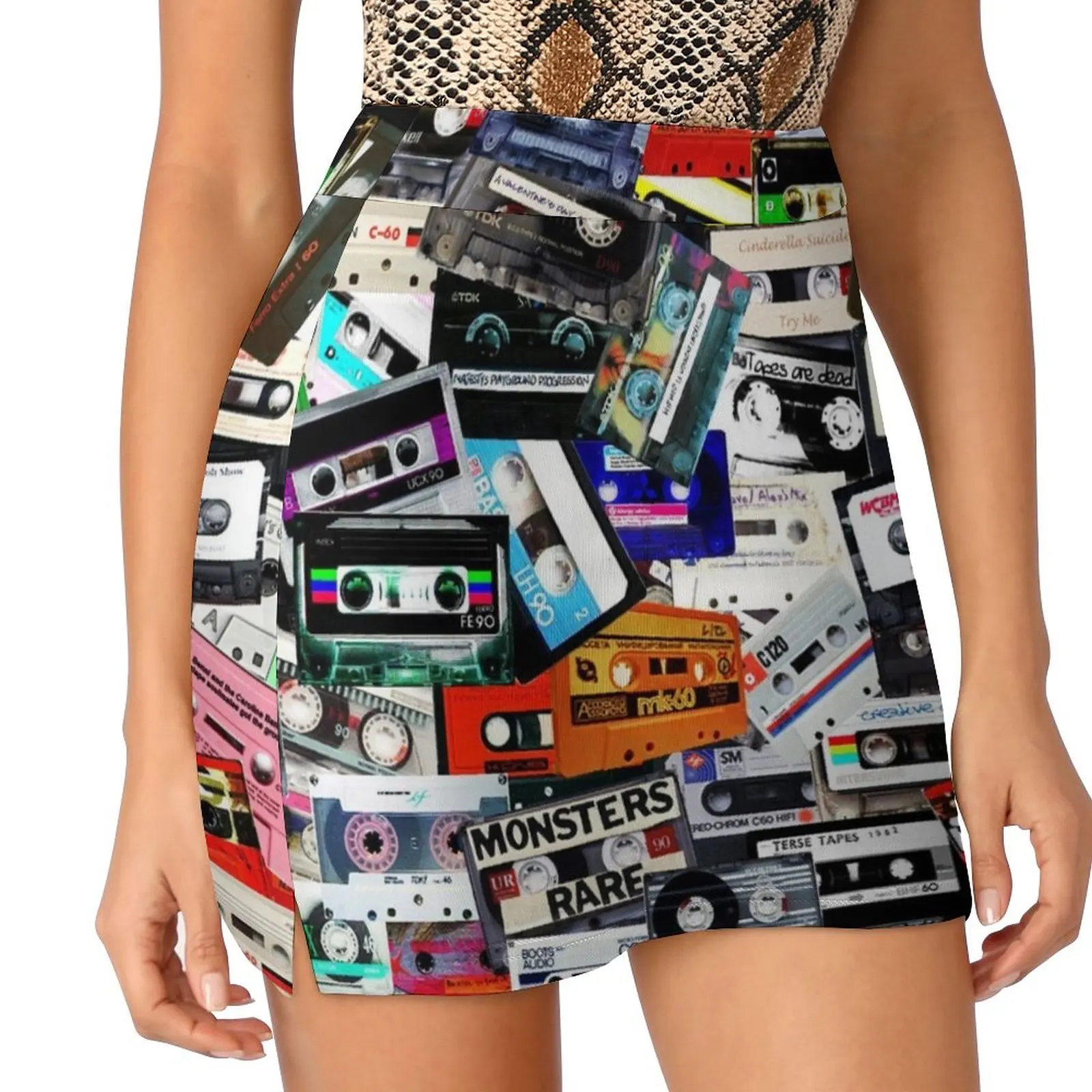 cassette tape Light proof trouser skirt womans clothing girls skirt skirts for women 2023 Korean skirts