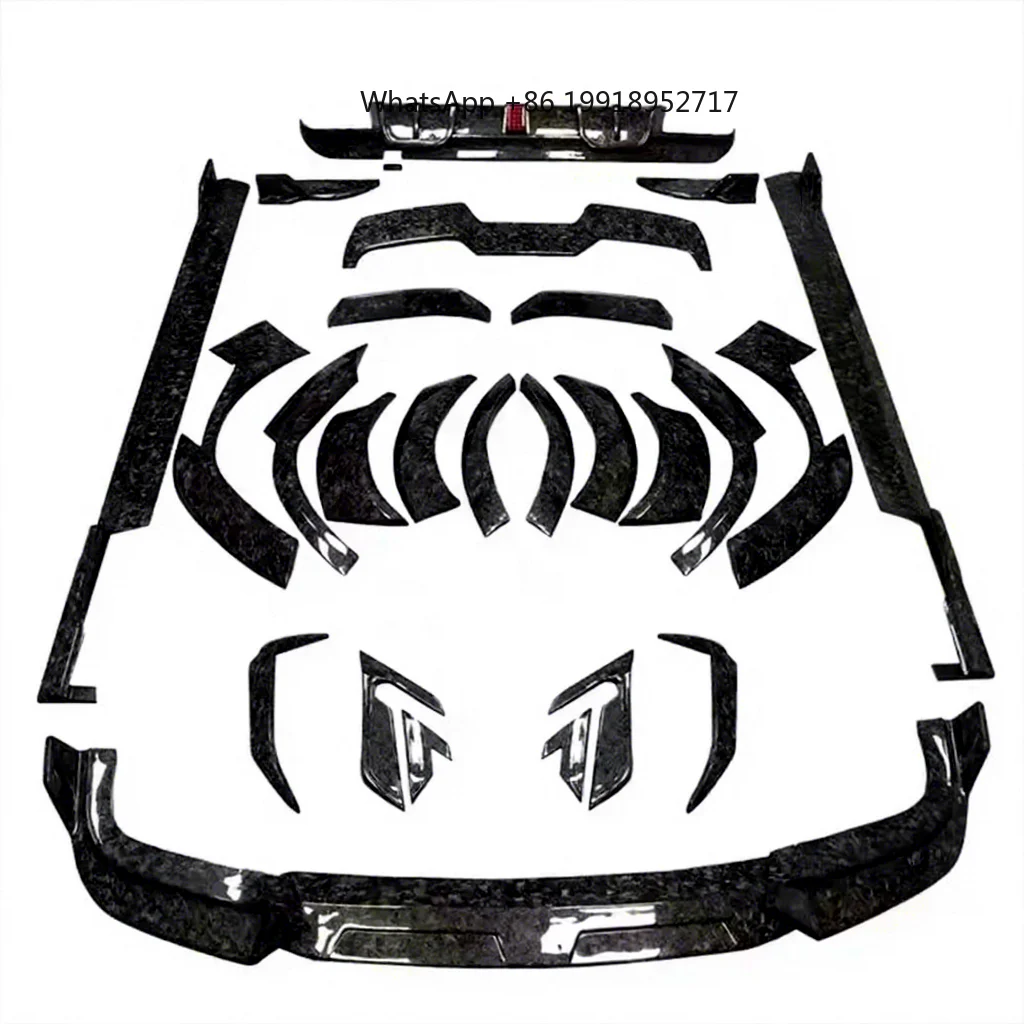 Forged Carbon Fiber Body Kit for BMW X6 F96 X6M Competition Includes Lip Wheel Arches Rear Diffuser Spoiler-New Condition JJ545