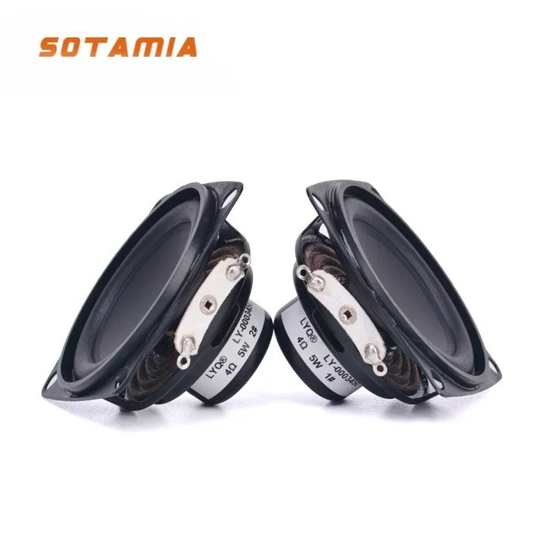 SOTAMIA 2 шт. 2-дюймовый 53 мм стандартный резиновый край 4 Ом 5 Вт Bluetooth-динамик внутренний Магнитный Водонепроницаемый громкоговоритель
