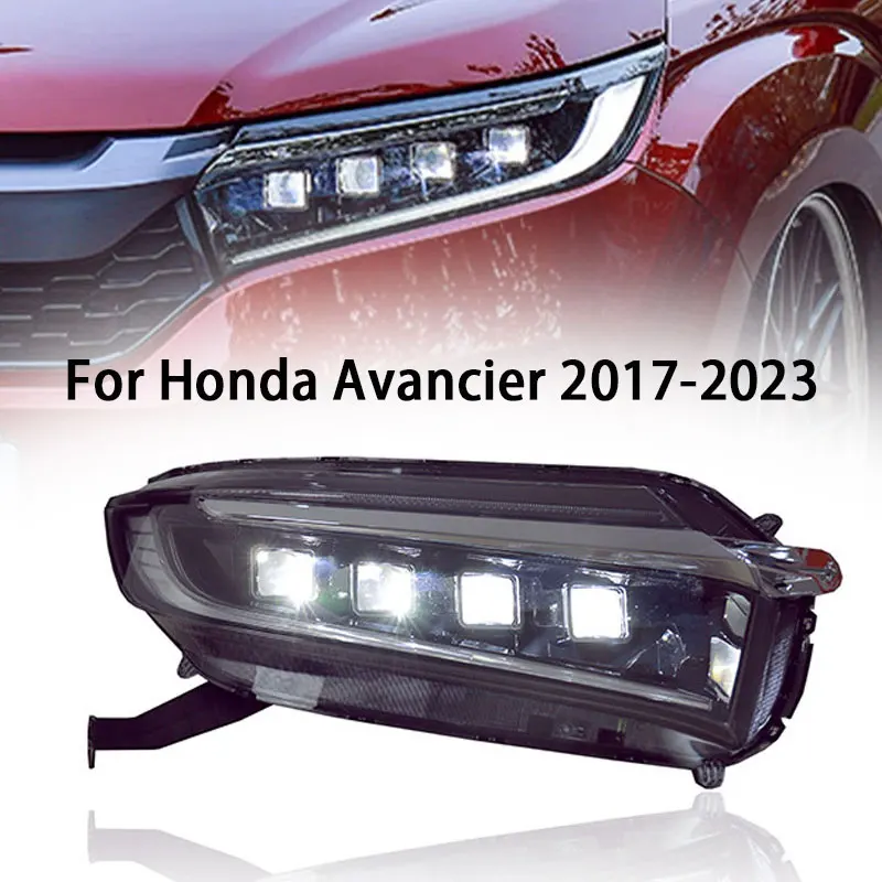 Car Headlights For 2017-2023 Honda Avancier Front Projector Lens DRL Head Lamp Upgrade LED Dynamic Auto Accessories