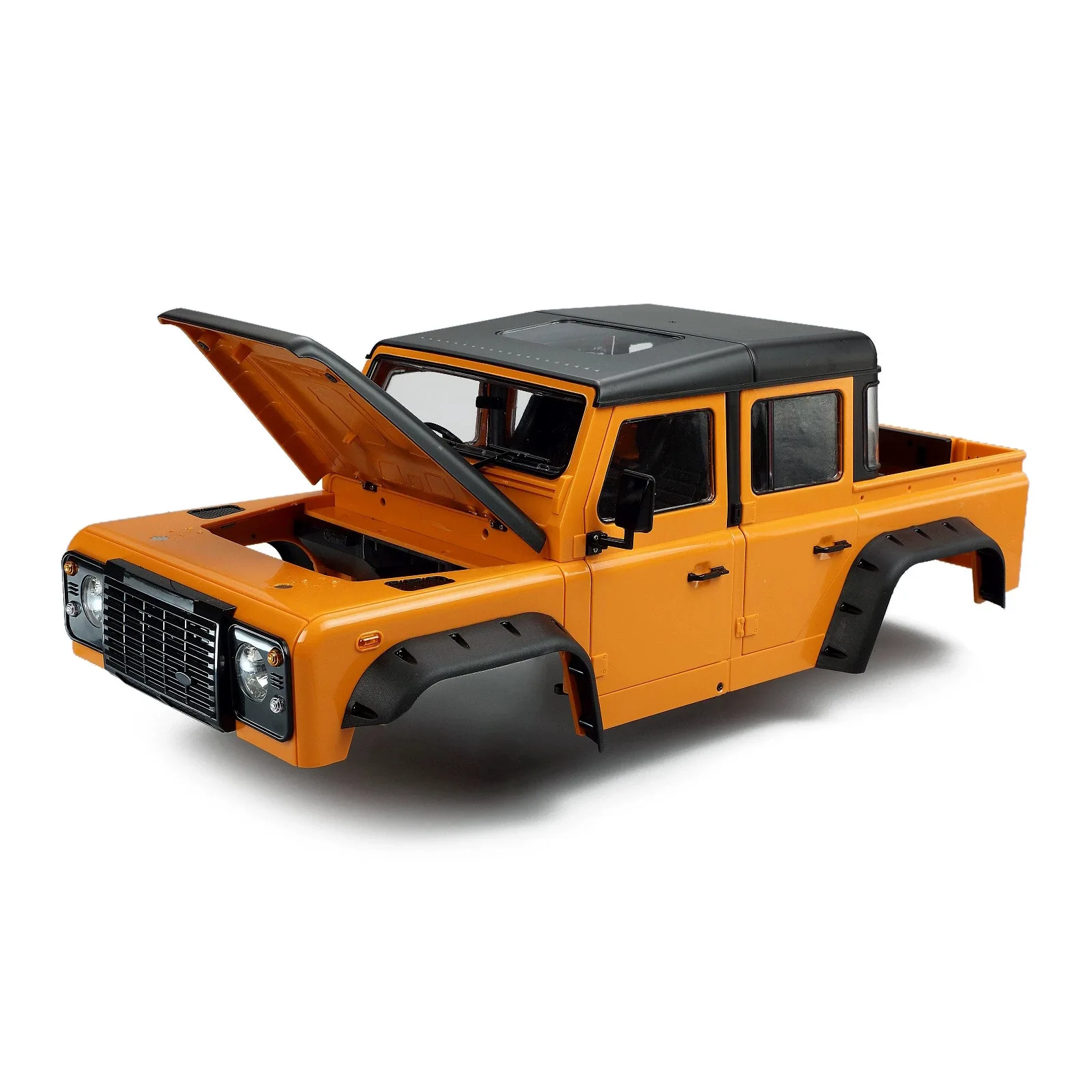 Austarhobby 1:10 Realistic D130 Land Rover Defender Pickup Hard Body, Fits SCX10 90046 TRX4 RC Car, 313mm Wheelbase