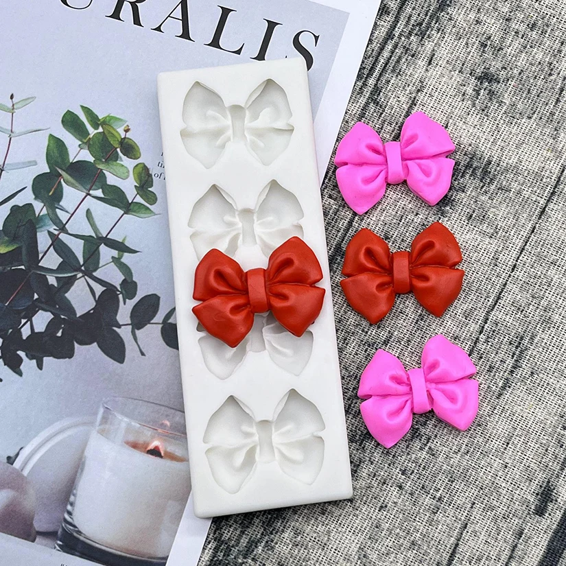 Bows Silicone Sugarcraft Mold Resin Tools Cupcake Baking Mould Fondant Cake Decorating Tools