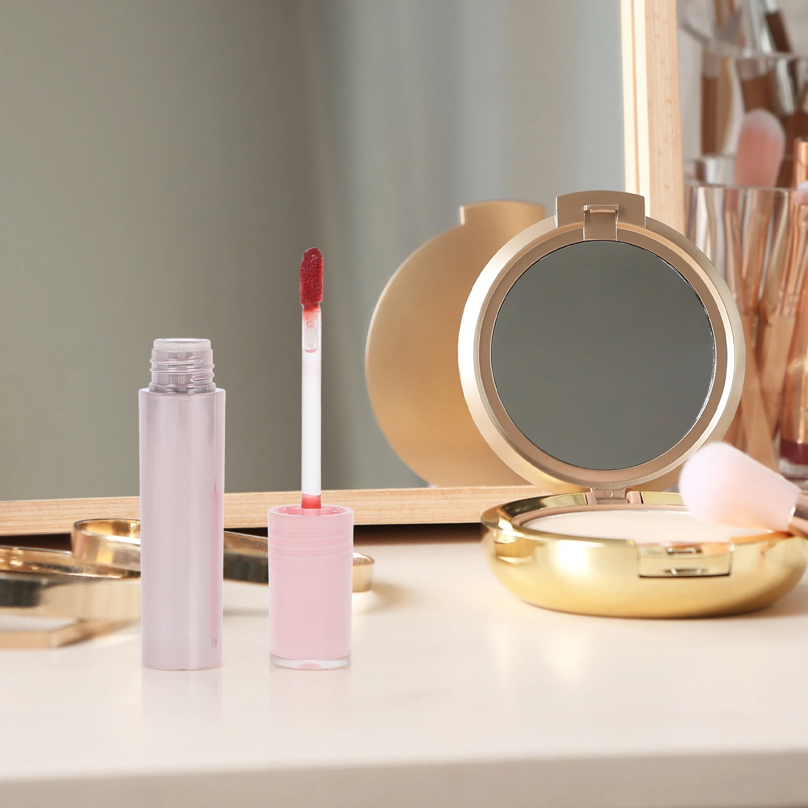 Brillant longue durée haute transparence gelée miroir finition brillante léger nourrissant soin des lèvres maquillage cosmétiques verre lèvre