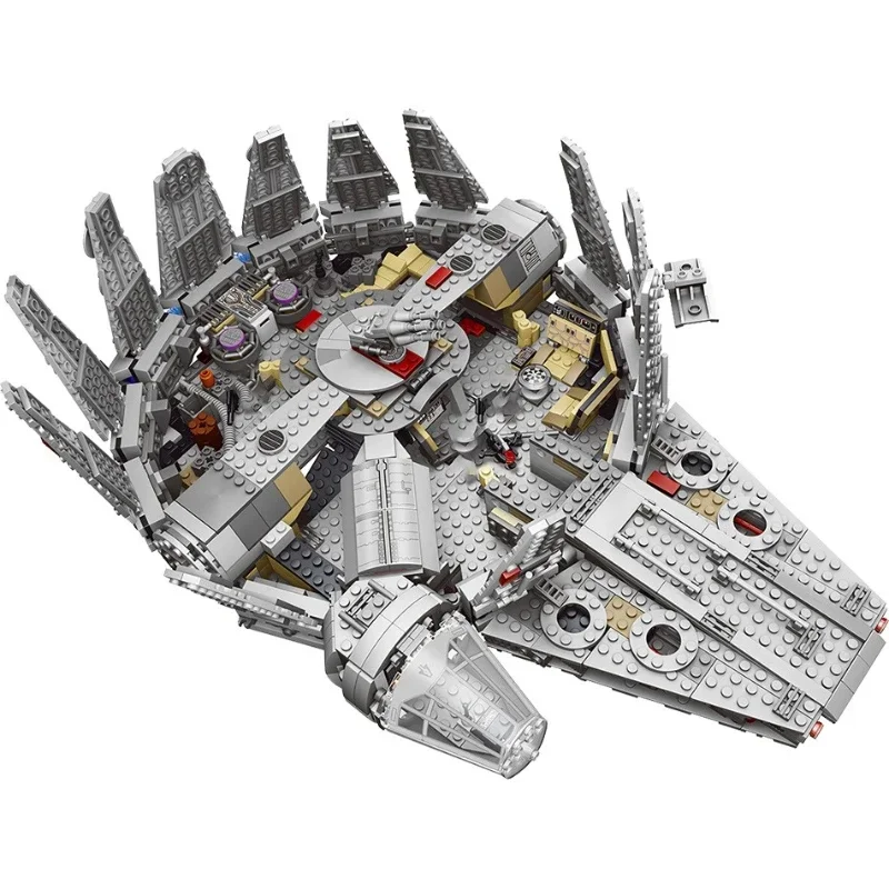 

Stock Falcon Compatible 75105 Millennium Spaceship Bricks Building Block Toys for Boys Gift for Kids Model Kits Adults Gifts