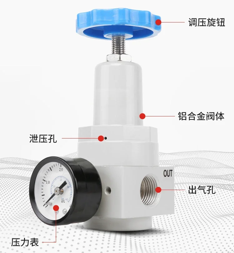 High pressure regulating valve QTYH-08/15/20/25/32/50/QSLH/QFRH air compressor pressure reducing valve filter