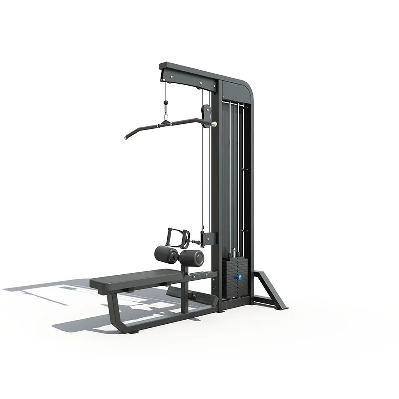 Modern Style Gym Equipment Factory-Low Priced Steel Lat Pulldown And Seated Low Row Machine For Pin Load Selection Machines