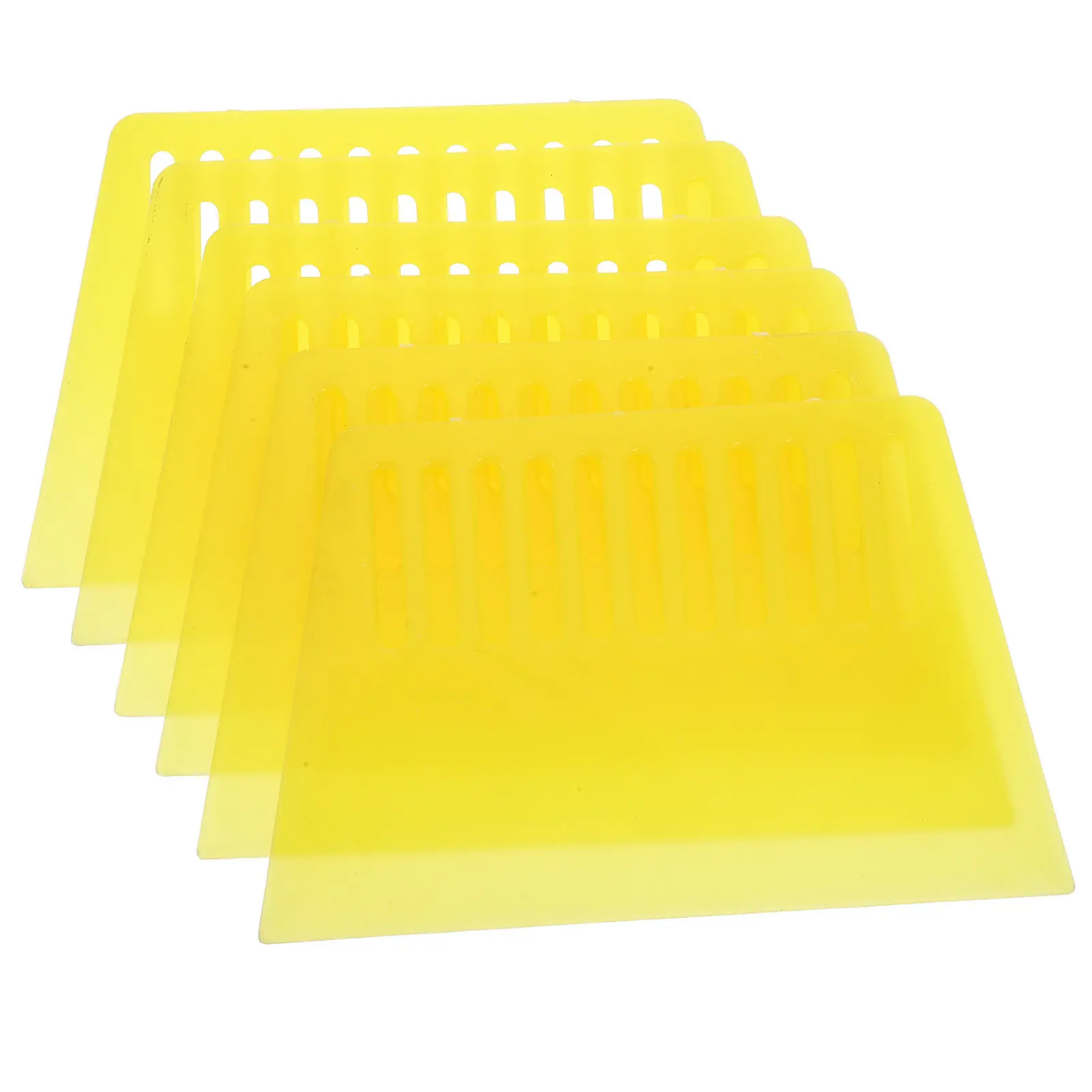 6Pcs Paint Scraper Plastic Wall Scraper for DIY Home Improvement Projects Smooth Surface Ergonomic Handle PVC Scraping Tool