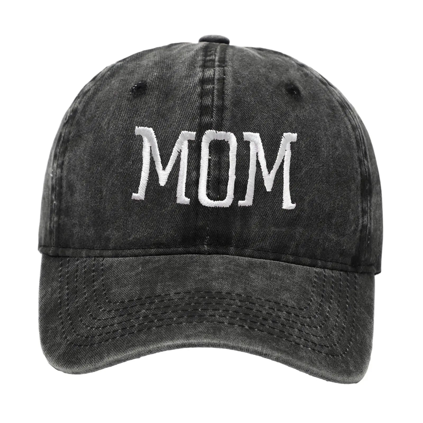 Mom Embroidered Baseball Hat Best Gifts for Mom Hip Hop Cap for Backpacking