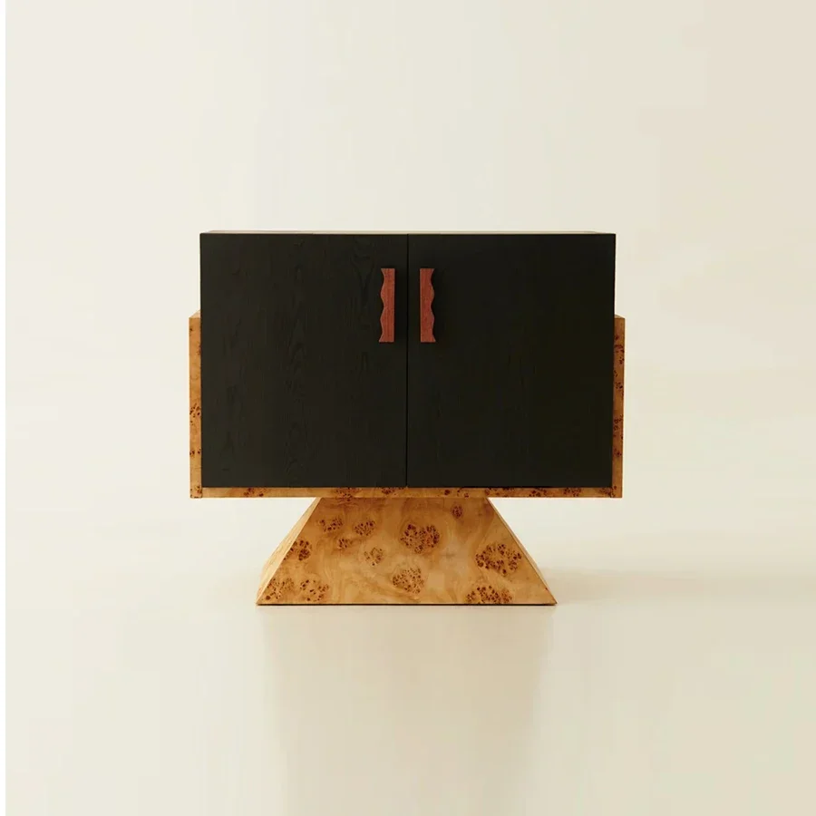 French retro wind bedside table, storage, side cabinet, master bedroom, home bedroom 2025 explosion
