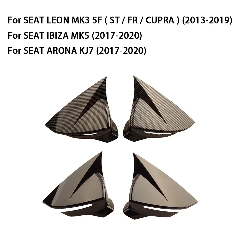 OX Horn Styling Car Mirror Cover Car Rearview Mirror Caps For Seat Cupra Leon ST R FR MK3 5F 2013 2014 2015 2016 2017 2018 2019