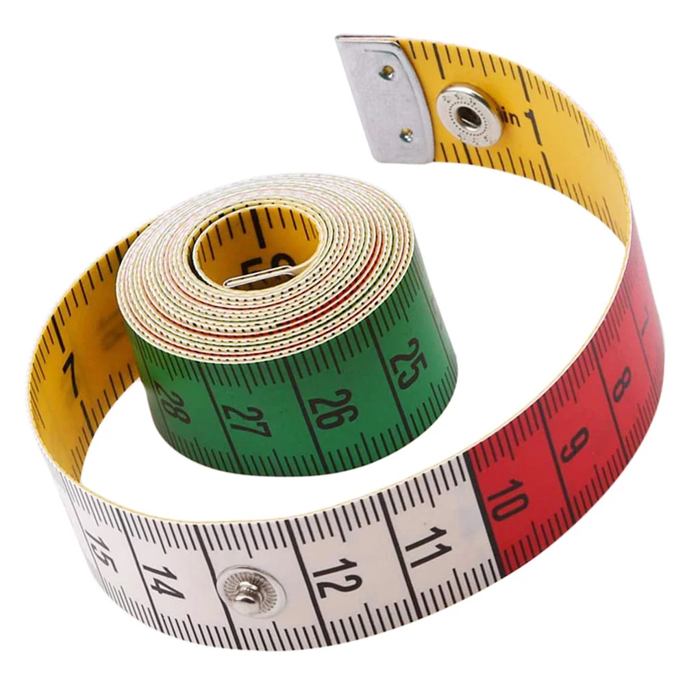 150 cm/60 Zoll Deutschland weiches Maßband mit Druckknöpfen, Taschenmaßband zum Nähen, Schneiderstoff, Körpermessung