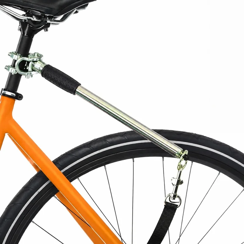 Dog bicycle leash - with shock absorber and quick-release mechanism | 304 stainless steel | Detachable and adjustable