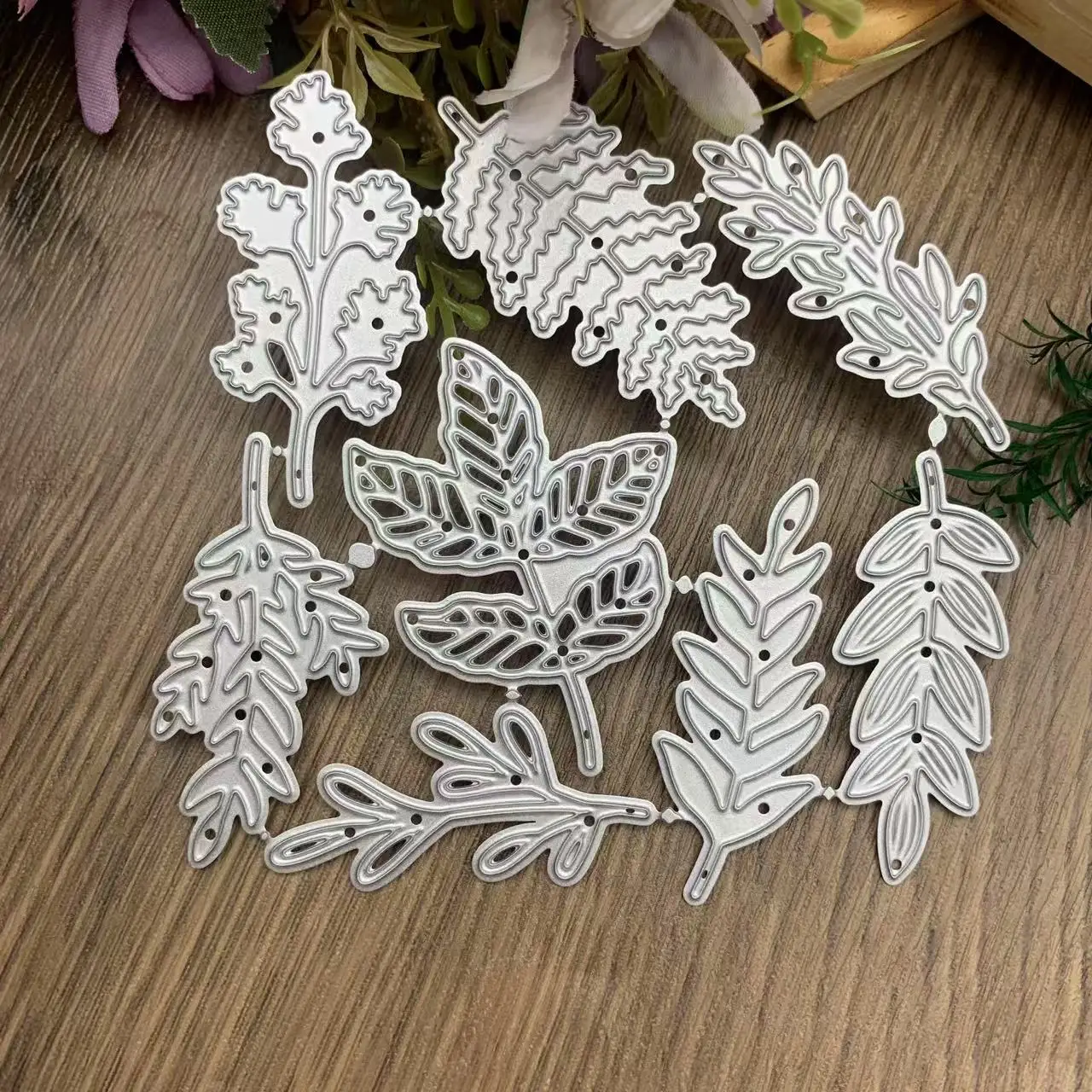 Multi Style Leaf Combo Metal Cutting Dies DIY Scrapbooking Plant Material Card Decor Die Cuts