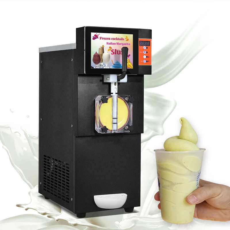 Professional Fully Automatic Electric Snow Mud Machine Ice Granulator for Frozen Beverage Maker Commercial Ice Maker
