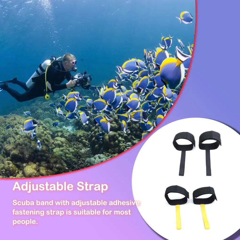 

Anti-lose Rope Scuba Diving Fin Holder Strap Ropes Goods Accessory Black