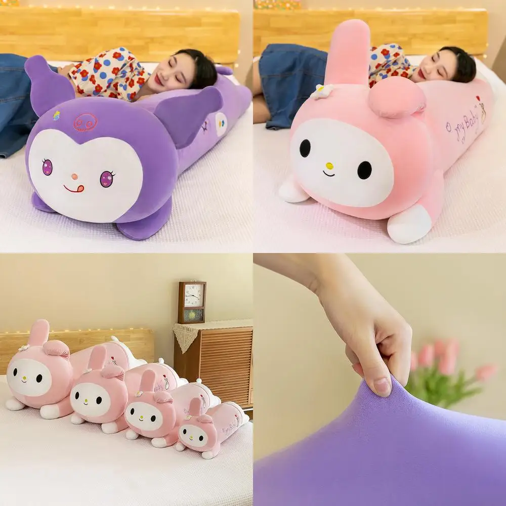 

Kawaii Plush Toy My Melody Kuromi Long Stuffed Doll Pillow for Kids Birthday Gift Girls Nap Pillow Cute Plushie