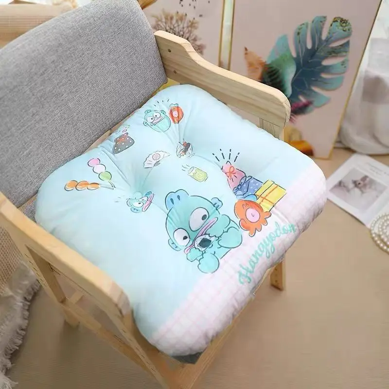 

Sanrio Kawaii Hello Kitty Hangyodon Anime Soft Cushion Cute Cartoon Student Thick Chair Cushion Mat Lovely Gifts for Kids