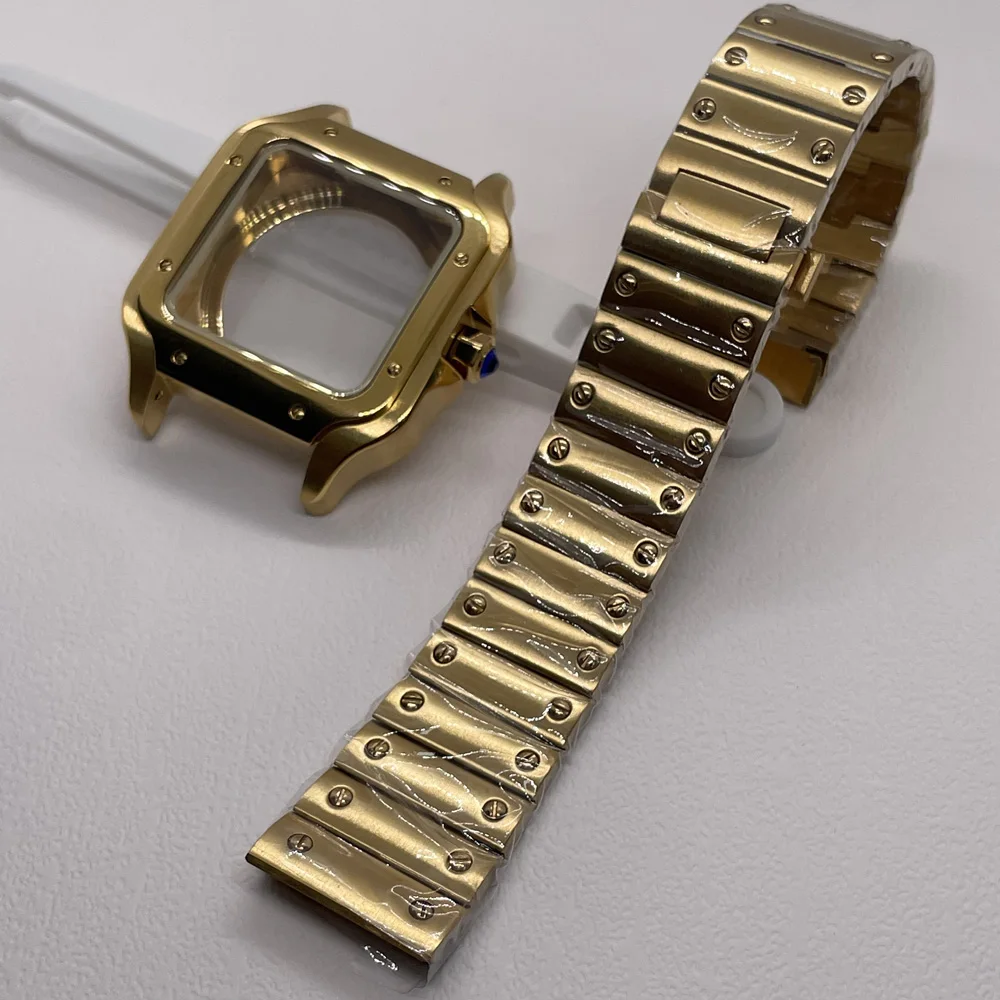 حافظة وسوار سانتوس NH35 مربع 38 ملم لحركة NH35/38/70/72