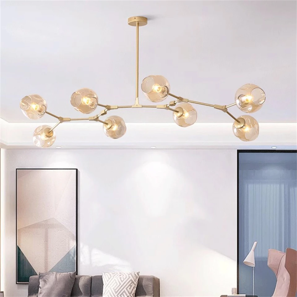 

Современные стеклянные подвесные светильники для спальни, подвесной светильник LOFT, скандинавский светильник для столовой, кухни, дизайнерский подвесной светильник, светильники