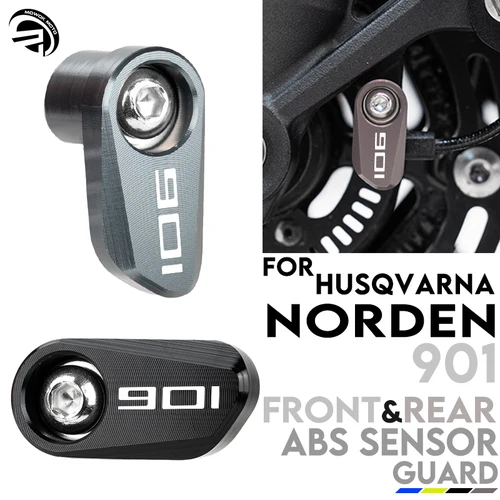 Para Husqvarna Norden 901 NORDEN 901 2022-2025 2023 accesorios de motocicleta rueda delantera trasera de aluminio protector de protección del Sensor ABS