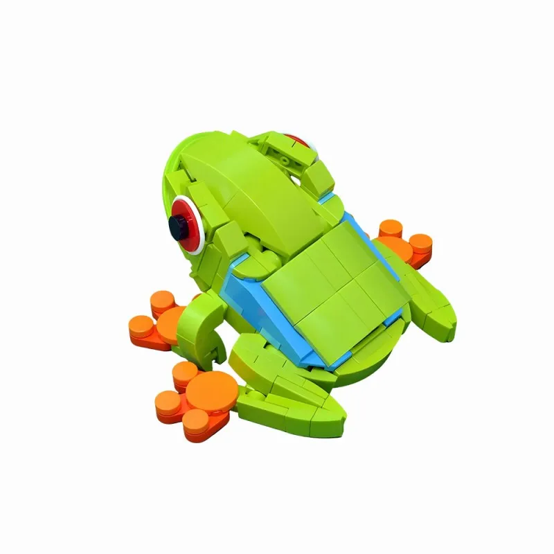 

MOC Creative Animal Tree Frog Building Blocks Kawaii Plant Pet Diorama Construction Set Educational Children Toys Desk Decor