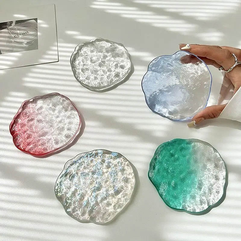 

Simple Crystal Ice Cubes, Glass Cup Cushions, Tea Cup Cushions, Thickened Tea Saucer Holders, And Heat Insulation