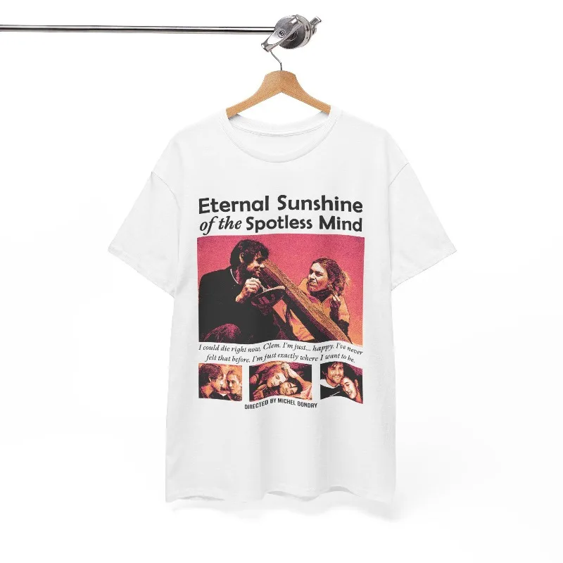 Eternal Sunshine of the Spotless Mind T-Shirt, Michel Gondry Film Fan Gift unisex Loose and Breathable cotton T-shirt Top