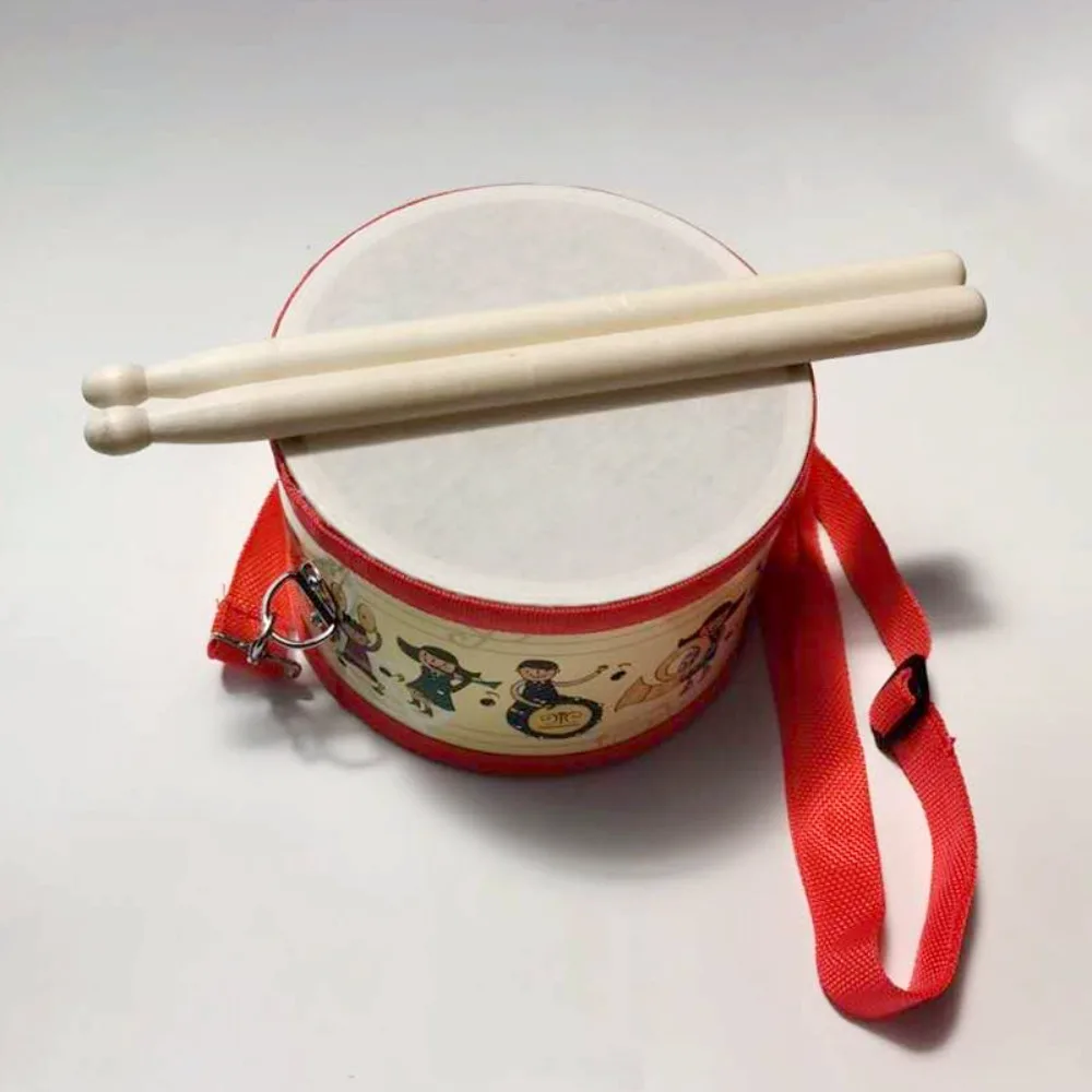 Divertido educación temprana Beat niños tambor instrumento de percusión de madera instrumento Musical