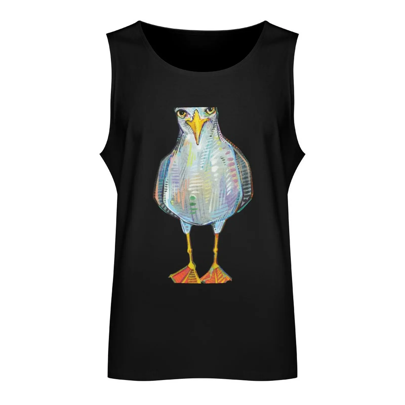 Gull on Blank Background Tank Top cool things bodybuilding for men bodybuilding t-shirt