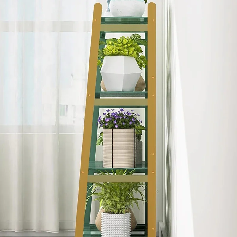 رفوف النباتات الخشبية الحديثة شرفة حامل وعاء الزهور الطابق نوع رفوف النبات متعدد الطبقات رف أثاث داخلي Scaffale FYPS