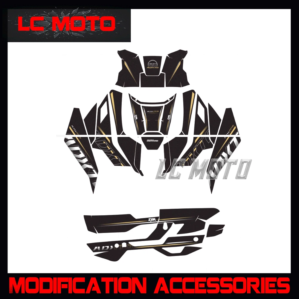 

Motorcycle Fuel Tank Stickers Anti-slip Stickers Exhaust Stickers Protective Stickers Modified Accessories For SYM ADXTG 400