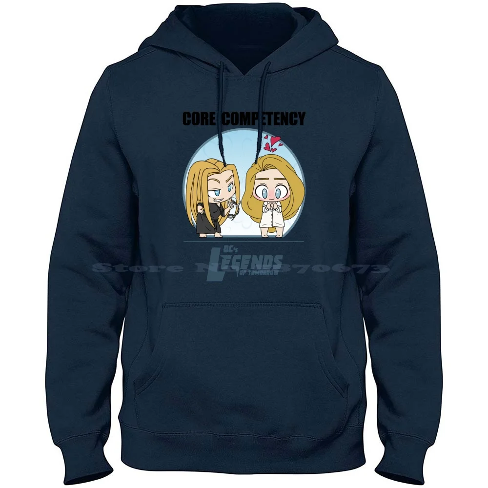 Avalance Core Competency V2 100% Pure Cotton Hoodie Tshirt Legends Of Tomorrow Arrowverse Avalance Sara Lance Ava Sharpe White