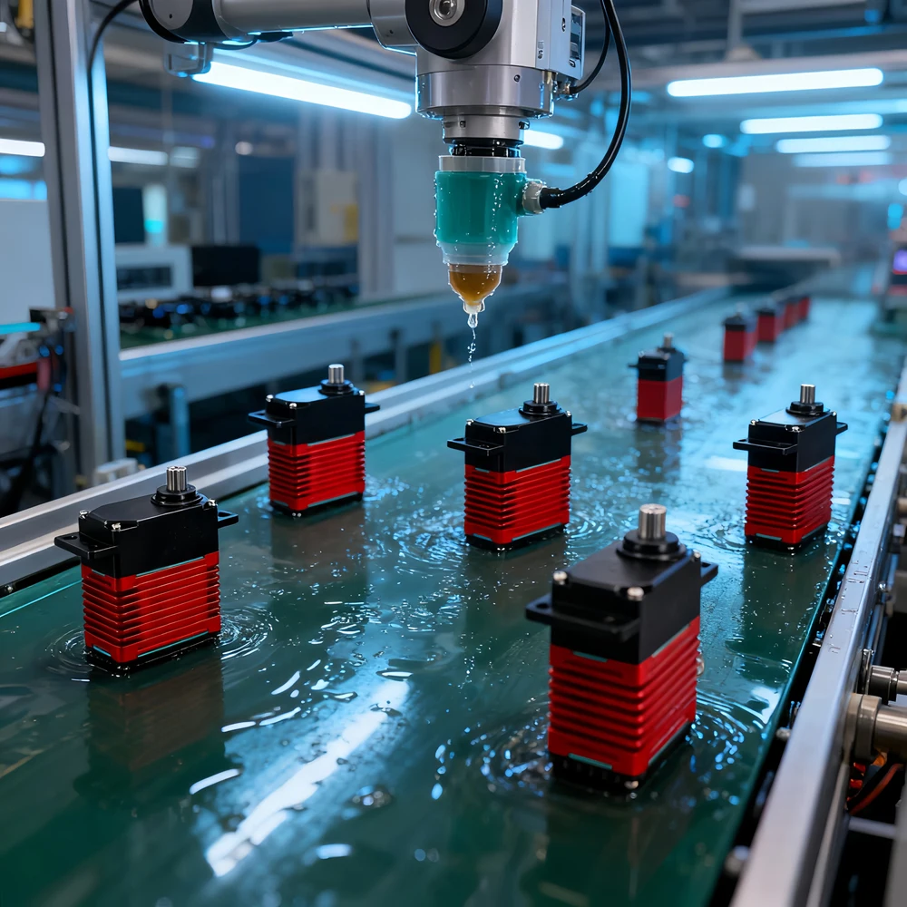 DSservo DES150 150KG High-Torque Brushless Motors Waterproof Digital Servo with Magnetic Encoding High Power 12V/24V 2BB Bearing
