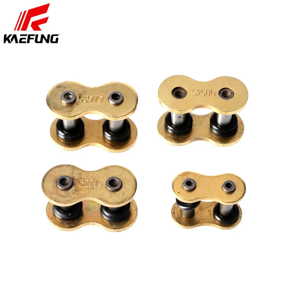 Compatible 428 520 525 530 Chain Link Gold Chains Rivet Connecting Link Motorcycle Sprockets Replacement Parts Accessorry With